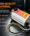 Heavy Duty Electric Hydraulic Brake Actuator 12 Volt Disc Brake Converter Kit 1600 Psi Switch Sealed Aluminum Build showing metallic finish and wires.