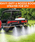 Six Nozzle Folding Sprayer Boom Delivers 122 Inch Coverage For ATV And UTV Sprayers in action on a green field