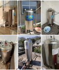 Built Tough 100 Gallon Stainless Steel Water Storage Tank With Vertical Well Pressure Tank And Pressure Switch for various setups