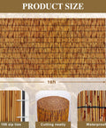 Privacy Screen Made Of Bamboo Reed Fencing For Patio And Backyard Hangout, 4 Feet High Outdoor Privacy Barrier, product size chart