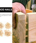 500 Pcs Round Fluted Wooden Dowel Pins For Furniture And Woodworking Connectors Kit on wood joints and dowels display