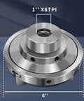 6 Inch Wood Lathe Chuck Set With Four Self Centering Jaws For Woodturning Pro Grade Performance Dual Positive And Negative Jaw Setup 1 X 8 TPI Thread Easy Centering And Strong Grip For Precise Turning And Craft Projects
