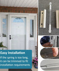 Solid As A Rock Quality Heavy Duty Aluminum Storm Door Hinge Pin Kit For Andersen Croft Emco And More 4 Pack shown with easy installation.