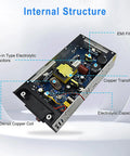 Internal view of AC To DC 24V 15A 360W Power Supply Universal Regulated Switching Converter 110 To 220V Input, showing components.
