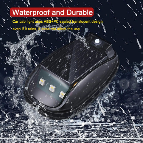 Wireless Solar Cab Lights For Truck Easy Install No Drill Roof Marker RGB LEDs In 8 Colors waterproof design