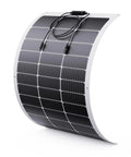 100W Ultra Thin Flexible Solar Panel For 12V Systems With 23 Percent High Efficiency ETFE Monocrystalline Cells 240 Degree Bendable Design