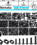M3 M4 M5 T Slot Nut Screws Kit 260 Pcs Heavy Duty T Nuts And Bolts Set For 2020 Series Aluminum Profile hex wrenches included