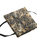 Camouflage Type IV Flotation Throw Cushion with grab strap, Coast Guard Approved for boating and water safety.