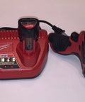 Heavy Duty 12 Volt Cordless Screwdriver Kit With Dual Lithium Ion Batteries Fast Charger And Rugged Case For Pros Knocking Out Cabinetry Framing And Auto Projects No Sweat Electric Driver Handles Any Job Smooth Running Tool with charger and screwdriver.