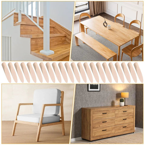 Solid wood pocket hole plugs with furniture examples for 100 Piece Solid Wood Pocket Hole Plugs For Three Eighths Inch Pine Wood.