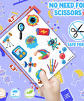 Science Party Favors Kit With 24 18 Inch Punch Balloons And 48 Pre Cut Temporary Tattoos featuring colorful science designs