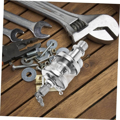 High Pressure Grease Cup Needle Valve for fittings and lathe machines, pro grade metal parts, easy to clean on wooden surface with tools