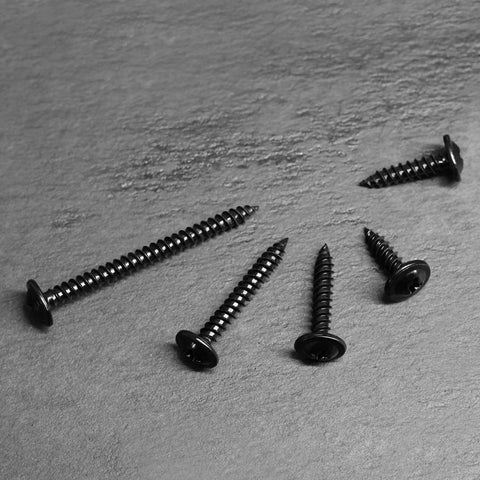 Size 8 By 0.75 Inch Black Phillips Modified Truss Head Wood Screws 300 Pieces Self Tapping Zinc Oxide Coated Heavy Duty on surface