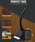 Bristle Free Grill Brush With Five Replacement Heads For Cast Iron And Stainless Steel Grates Safe Outdoor BBQ Scraper shown with dimensions