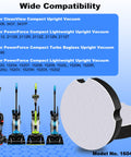 High Efficiency Dust Foam Vacuum Filter For Upright CleanView And PowerForce Vacuums 3508 3437 3437F 2690 displayed with vacuums