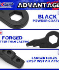 Beefed-Up Adjustable Forged Torsion Bar Key For 2011-2019 Silverado 2500HD 3500HD And Sierra 2500HD 3500HD 8-Lug Front Suspension Level Kit
