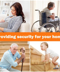 Heavy Duty U Shaped Staircase Handrail For Indoor And Outdoor Use At Three Foot Height with safety grip, aiding family members.