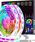 130Ft LED Strip Lights For Bedroom With App Control, Music Sync, Color Changing LED Strips, Remote Included, vibrant colors