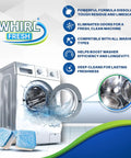 Washing Machine Cleaner Tablets 24 Pack Nukes That Stale Washer Funk And Stubborn Residue for top load and front load machines.