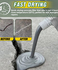 Ultimate Concrete Crack Filler 500g High Elasticity Self Leveling Sealant Waterproof Caulk For Driveways Walkways Patios Joints Indoor Outdoor Repair That Fixes Cracks Fast pouring into a crack