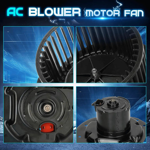 Beefy AC Heater Blower Motor With Fan for Ford F-Series Trucks 1987 1996 F-150 Bronco 1987 1997 F-250 F-350 Replacement Part