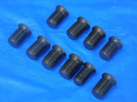 Straight Up Premium S68 Insert Shim Screws For 3/8 24 Thread 10 Pack shown on blue background, heavy-duty metal design.