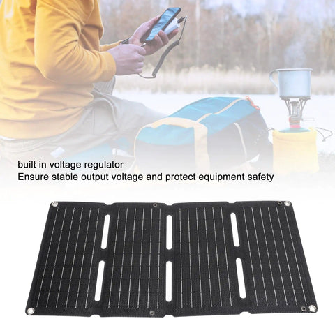 80W Folding Solar Panel With Monocrystalline Cells Grab And Go Portable Solar Charger For Travel And Camping Fast Dual USB Output Lightweight