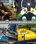 Portable Bike Tire Patch Kit For Punctures With 24 Vulcanizing Patches And Sandpaper Rasp For Cycling, Motorcycle, BMX, ATV Use