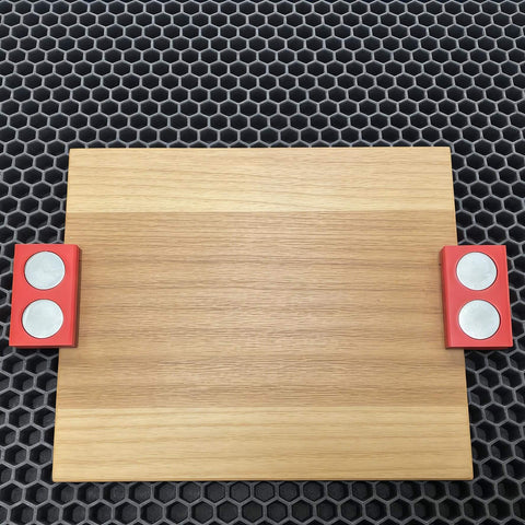 Magnetic Hold Down Pins For Laser Cutter 4 Magnet Risers For Steel Honeycomb Beds Clamps securing wood for clean cuts
