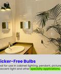 Bathroom with mirror, warm light, Enhance LED MR16 Reflector Bulb 50W Equivalent with GU5.3 Base 3000K Bright White Dimmable Indoor Outdoor