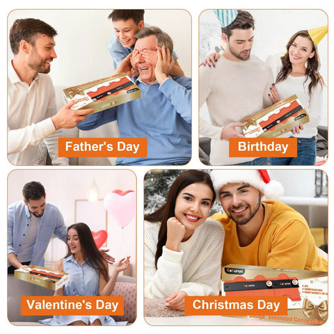 Slick Contour Gauge With Tight Locking Pins And Seamless Interlock Setup For Copying Irregular Shapes Quick Professional Profile Tracker For Drywall Contractors And Flawless Fit Out Grinds displayed as a gift for Father's Day, Birthday, Valentine's Day, and Christmas.