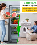 Heavy Duty Surge Protector For Refrigerator And Home Appliances 120V 20A 2400W Plug In Protector For TV PC Washer Freezer With Spike And Brownout Protection And Overload Shield Works Like A Champ in use with a refrigerator and washer.