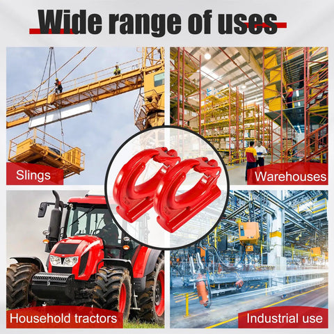 3 Ton Weld On Anchor Hook Set Alloy Steel G80 Built Tough Heavy Duty Lifting Hook For Wrecker Crane Tractor And Rigging 6600 Lbs Working Load 2 Pack Perfect For Slings And Industrial Lifting, red weld-on hooks for cranes, tractors, warehouses