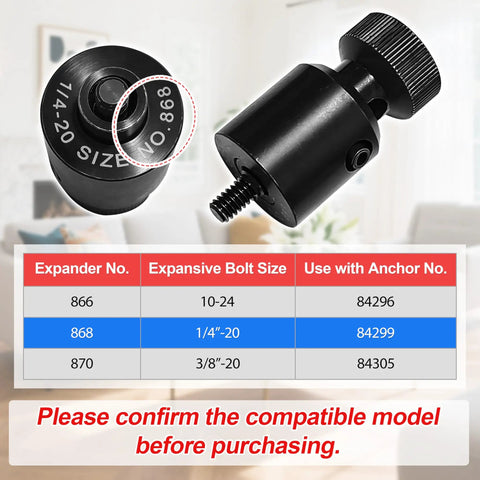 Compatible With 84299 Screw Anchor Expander For Masonry Caulking Anchors One Quarter Inch To Twenty Thread Pack Of Two