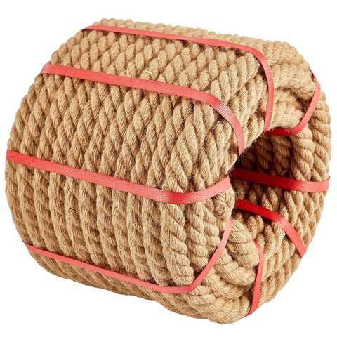 Heavy Duty Jute Rope 1 Inch By 100 Feet Twisted Natural Rope for DIY Home Decor, Crafts, Swing Railing and Climbing Projects, Manila Style