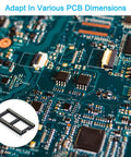 2.54mm Pitch DIP IC Socket Connector, 28 Pins, Dual Row inset on a circuit board, showcasing easy soldering for DIY electronics projects