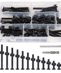 Must Have Crib Hardware Replacement Kit With M6 Socket Cap Screws And Barrel Nuts, 114 Pieces in clear box