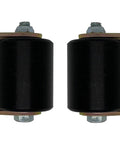 Slide Gate Guide Roller 3 Inch Black Hard Nylon UHMW Rollers With C Bracket 2 Pack Rear Post Welded Assembly