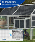 Hardware Cloth Half Inch By Forty Eight By One Hundred Feet, 19 Gauge Silver Galvanized After Welding, Rust Resistant Cage Fencing For Chickens, Rabbits, And Snakes, Tough As Nails Welded Wire Mesh used on a chicken coop