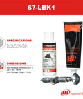 67-LBK1 Air Tool Care Kit With Grease Oil And Grease Gun For Air Tools Maintenance Metal Protection Against Moisture