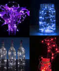 12 Pack Battery Operated Fairy Lights 7Ft Each With 20 LEDs Waterproof Silver Wire Firefly String Lights in jars and bottles