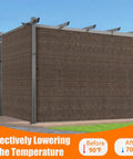 90 Percent UV Blocking Sun Shade Cloth 10x30 Ft For Outdoor Deck Patio Garden Pergola Canopy Mocha Breathable Shade