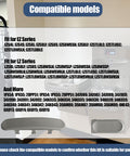 Front And Side Push Bar Button Kit For EZ And LZ Series Drinking Fountains compatibility chart displayed on wall background.
