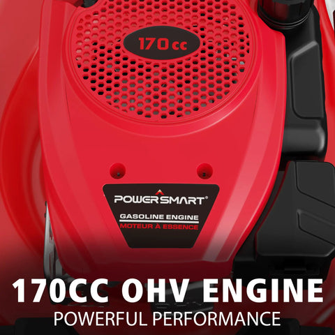 21 Inch Self Propelled Gas Lawn Mower With 170cc OHV Engine Rear Wheel Drive For Slopes 170cc engine cover
