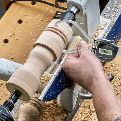 Digital Outside Caliper Gauge 0 To 6 Inches With Metric, Fractional, And Decimal Readings used for precise woodworking measurement