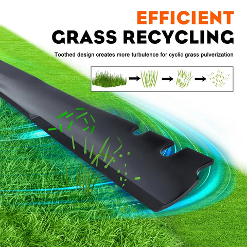 Mulching Blade Set For Toro 22 Inch Recycler Lawn Mower And Lawn Tractor Deck Mulcher Replacement 131-4547-03 diagram