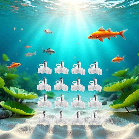 Transparent Fishing Hook Bonnets for Treble Hooks Safety Caps Protectors Pack of 100 Clear Hook Guards underwater display