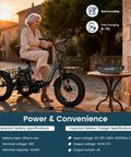 Electric Tricycle For Adults With Fat 4 Inch Tires Foldable Aluminum Frame 400 Pound Capacity Large Rear Basket 500W Motor Compact Folded Size 40X42X29 Hauling Groceries And Weekend Cruising, elderly rider, removable battery, fast charging