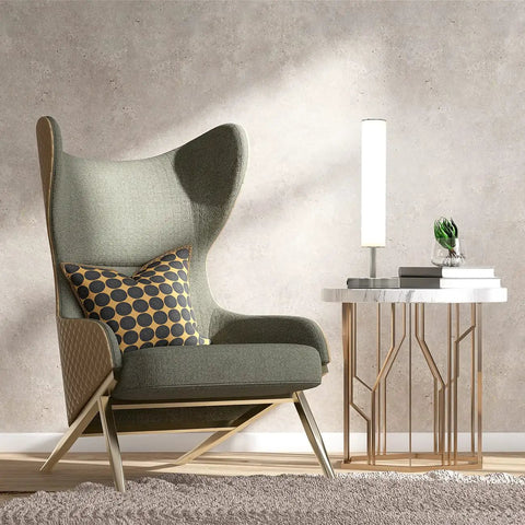 Dimmable LED Cylinder Table Lamp With 360 Degree Illumination And Three Color Temperatures Easy Touch Dimmer Brushed Nickel Finish