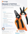 All In One Wire Stripper Bundle For 22-10 And 30-20 AWG With Ergonomic 22 Degree Handle Angle Spring Loaded Open Non Scoring Strip